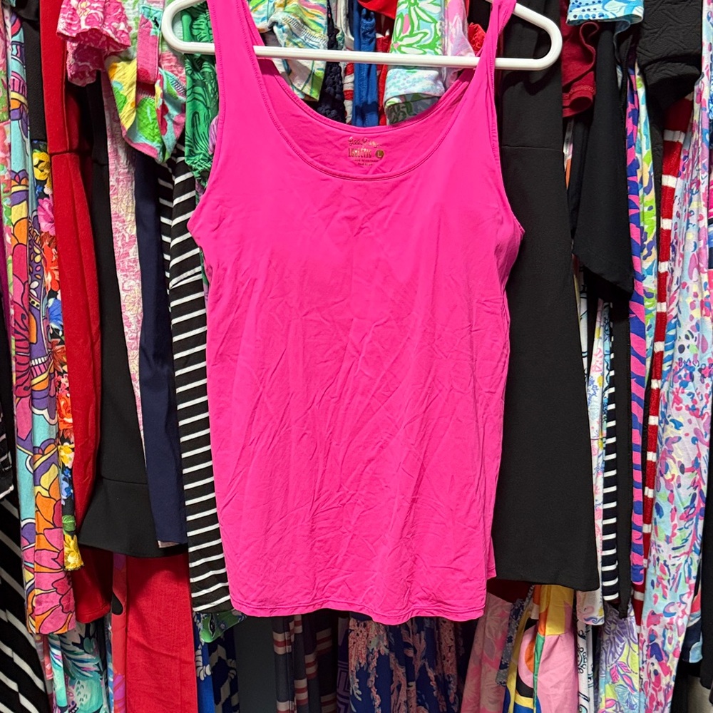Lilly Pulitzer Vibrant Pink Tank Top